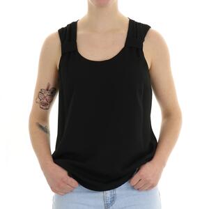 TOP SPALLA LARGA NERO